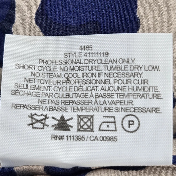 Tory Burch Silk Cheetah Print Long Sleeve Tunic Size 12 - Picture 10 of 11